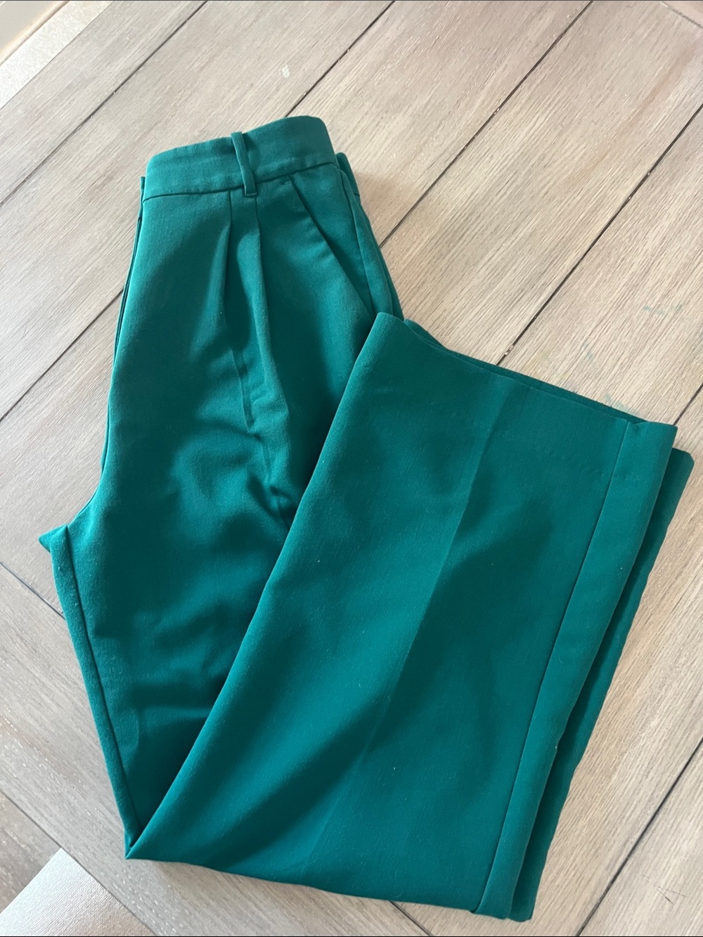 Green Abercrombie & Fitch Curve Love Trousers - Size 8